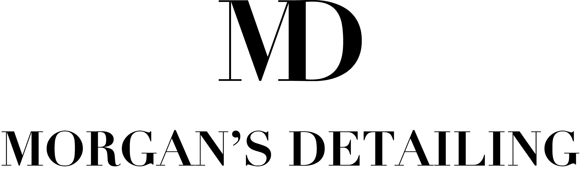 MD + Morgan’s Detailing logo black
